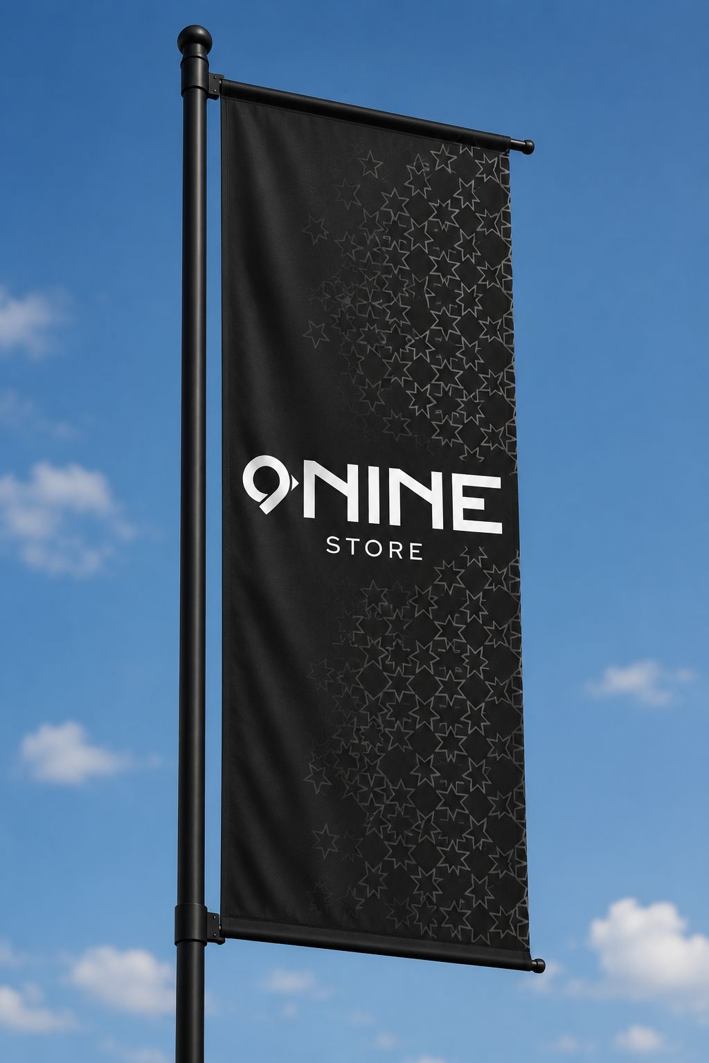 9NINE Store banner flag produced by Arab Flags