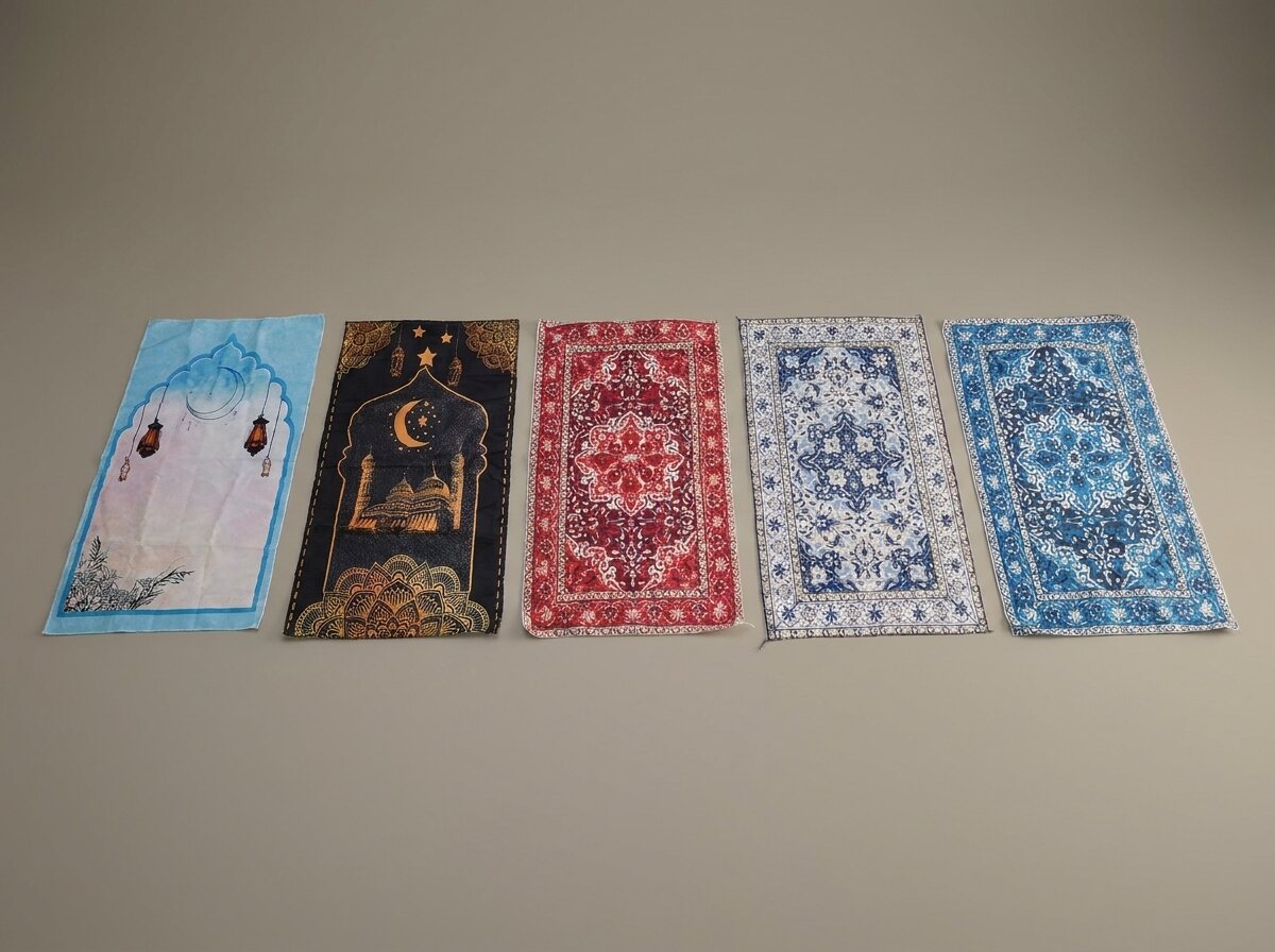مجموعة مصليات الصلاة بتصاميم متعددة — prayer mat designs collection