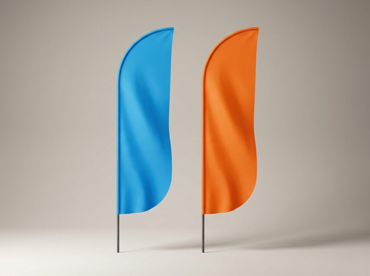 أعلام ريشة واقفة — feather flags